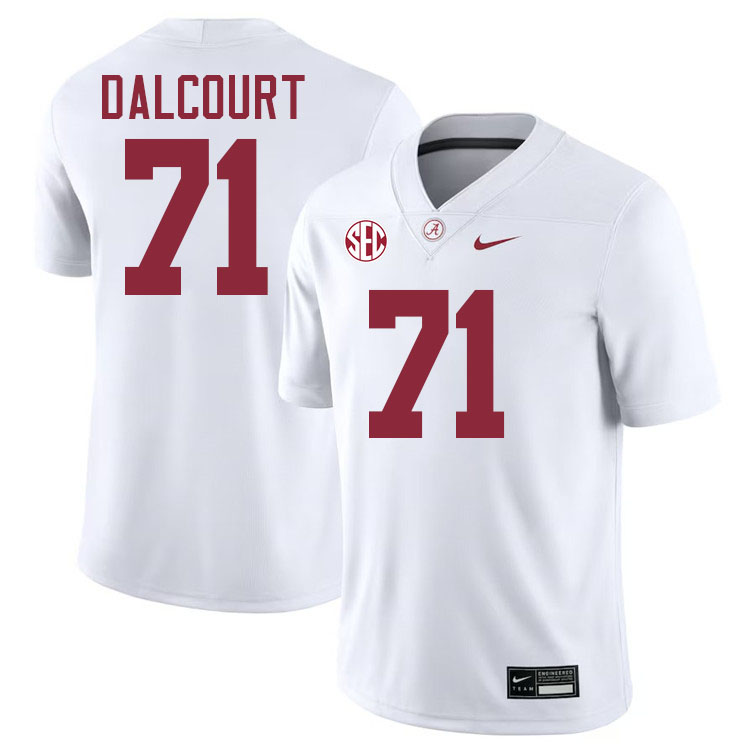 Darrian Dalcourt Alabama Jersey,University Of Alabama Crimson Tide Football Jersey,Uniforms-White